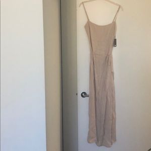 Reformation Keys Dress Champagne